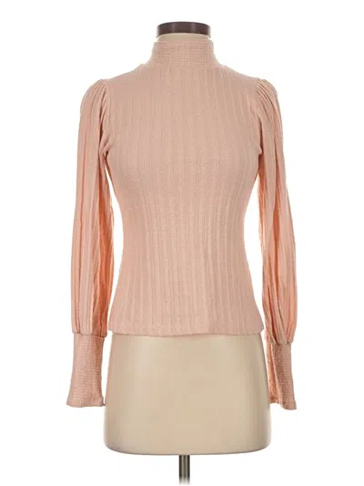 Pre-owned Jessica Simpson Turtleneck Sweater In Tan
