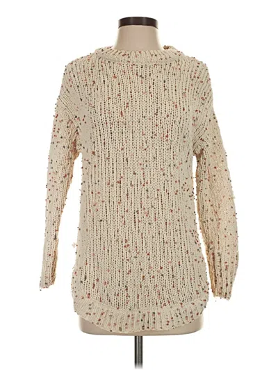 Pre-owned Jessica Simpson Turtleneck Sweater In Tan