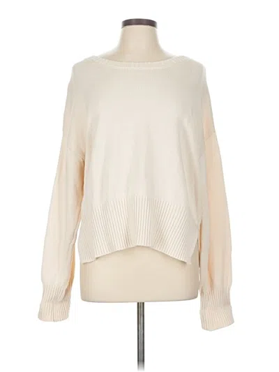 Pre-owned Jessica Simpson Turtleneck Sweater In White