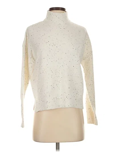 Pre-owned Jessica Simpson Turtleneck Sweater In White