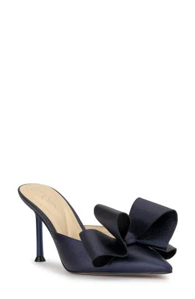 Jessica Simpson Valrin Pointed Toe Mule In Blue
