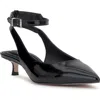 Jessica Simpson Vellana Ankle Strap Pointed Toe Kitten Heel Pump