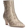 Jessica Simpson Viviana Pointed Toe Bootie In Gold