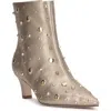 Jessica Simpson Viviana Pointed Toe Bootie In Gold
