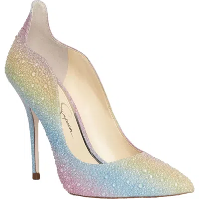 Jessica Simpson Wayva Womens Rhinestone Heels In Multi