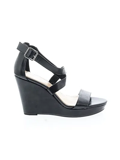 Pre-owned Jessica Simpson Wedges In Black
