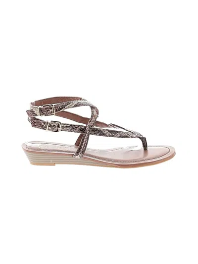 Pre-owned Jessica Simpson Wedges In Brown