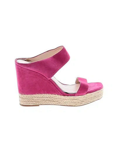 Pre-owned Jessica Simpson Wedges In Pink