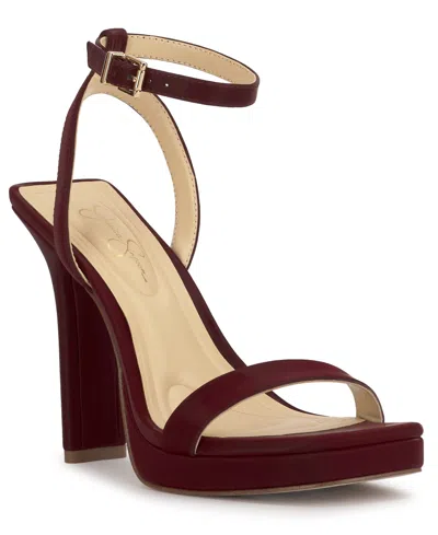 JESSICA SIMPSON WOMEN'S ADONIA TWO-PIECE PLATFORM DRESS SANDALS
