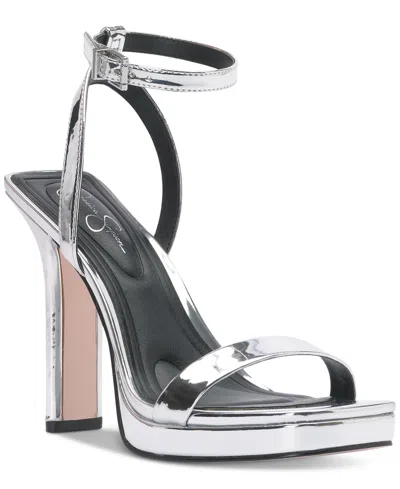 JESSICA SIMPSON WOMEN'S ADONIA TWO-PIECE PLATFORM DRESS SANDALS