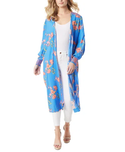Jessica Simpson Women's Amalia Bishop-sleeve Kimono In Happy Floret