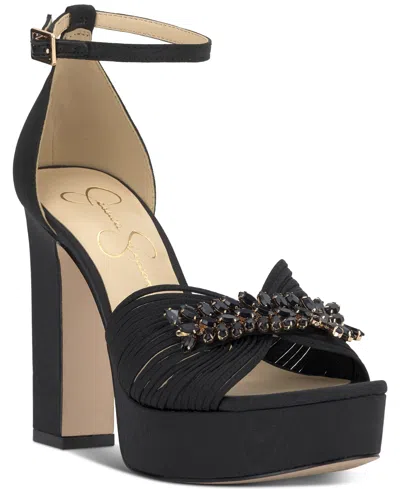 JESSICA SIMPSON WOMEN'S ANISSIA STRAPPY PLATFORM SANDALS