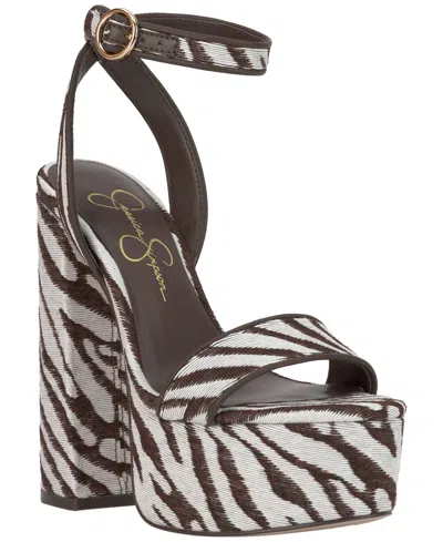Jessica Simpson Axtyn Ankle Strap Platform Sandal In Multi