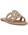 Jessica Simpson Bria 2 Slide Sandal In Champagne,gold,bronze Rhinestone