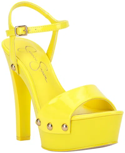 Jessica Simpson Women's Calenta Platform Dress Sandals In Gold