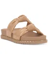 Jessica Simpson Caralyna Platform Slide Sandal In Praline Crinkle Patent