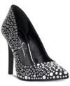 Jessica Simpson Cassani Womens Slip On Stiletto Pumps In Black Shimmer
