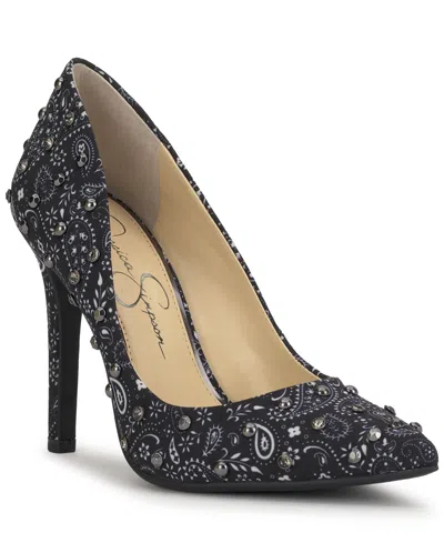Jessica Simpson Women's Cassani Studded Pointed-toe Pumps In Black
