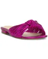 Jessica Simpson Dydra Slide Sandal In Bright Pink Faux Leather
