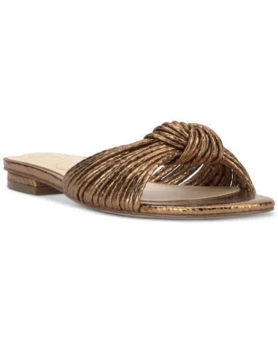 JESSICA SIMPSON WOMEN'S DYDRA KNOTTED STRAPPY FLAT SANDALS
