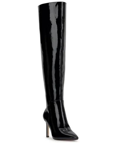 Jessica Simpson Women's Earon Over-the-knee Stiletto Dress Boots In Black