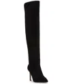 Jessica Simpson Womens Earon Over The Knee Stiletto Boots Regular Wide Calf In Black