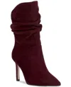 Jessica Simpson Elisti Pointed Toe Slouch Bootie In Dark Cherry Suede