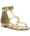 Jessica Simpson Elusta Ankle Strap Sandal In Gold Metallic