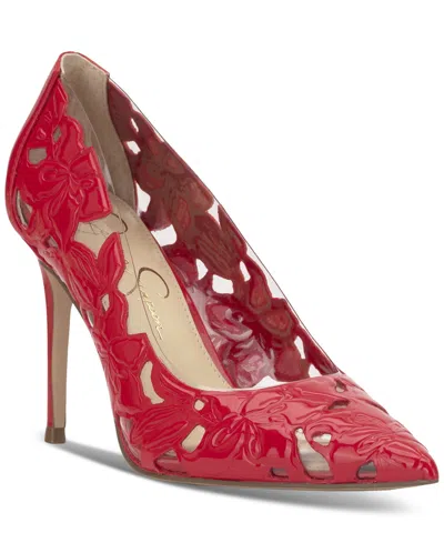 Jessica Simpson Women's Erinia Cutout Floral Pumps