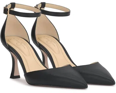 Jessica Simpson Women's Foxena Pointed Toe Ankle Strap Pump In Black