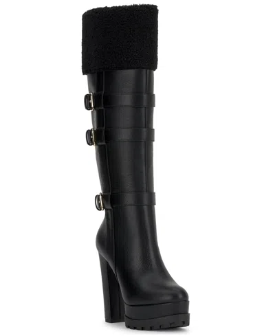 JESSICA SIMPSON WOMEN'S IMERALD PLATFORM COZY TALL BOOTS