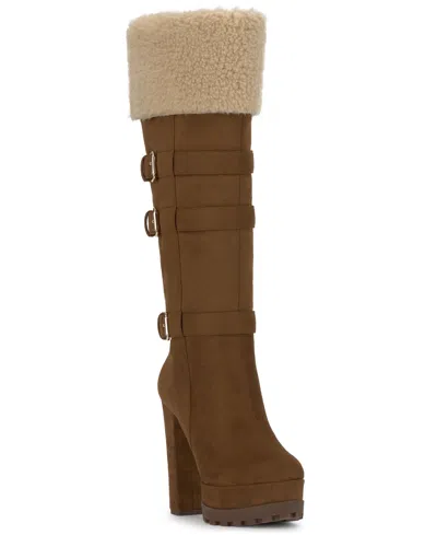 JESSICA SIMPSON WOMEN'S IMERALD PLATFORM COZY TALL BOOTS