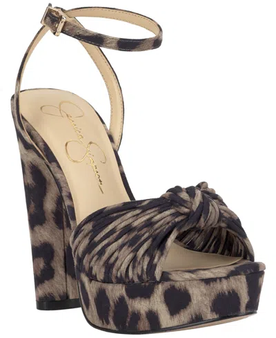 Jessica Simpson Women's Immie Platform Dress Sandals In Multi