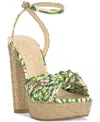 Jessica Simpson Immie Platform Sandal In Green Jungle Multi