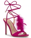Jessica Simpson Women's Jenzin Feather Wrap Dress Sandals In Pink