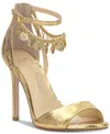 Jessica Simpson Women's Jetser Embellished Chain Dress Sandals In Gold Lizard