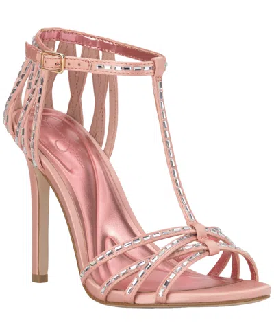 Jessica Simpson Women's Jivira Rhinestone Strappy Stiletto Sandals In Pink