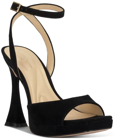 Jessica Simpson Women's Jixte Two-piece Dress Sandals In Black