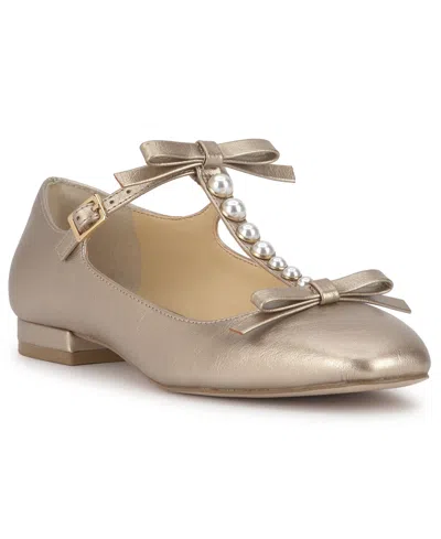 Jessica Simpson Women's Jolliya T-strap Dress Flats In Gray