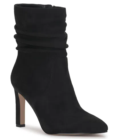 Jessica Simpson Women's Komeona Blade-heel Slouch Booties In Black Suede