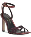 Jessica Simpson Leonah High Heel Sandal In Oxblood In Oxblood Metallic