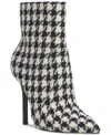 Jessica Simpson Women's Lirya Embellished Pointed-toe Dress Booties In Black/white