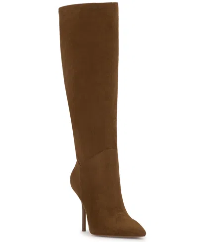 JESSICA SIMPSON WOMEN'S LOVIENN STILETTO KNEE-HIGH WIDE-CALF DRESS BOOTS