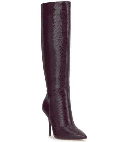 JESSICA SIMPSON WOMEN'S LOVIENN STILETTO KNEE-HIGH WIDE-CALF DRESS BOOTS