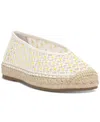 Jessica Simpson Women's Lucciea Mesh Espadrille Flats In White Daisy Mesh