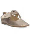 Jessica Simpson Women's Lysute Bow Knot Strap Ballet Flats In Gold Metallic