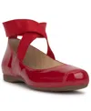 Jessica Simpson Women's Mandalaye Elastic Criss-cross Ankle Strap Ballet Flats In Red
