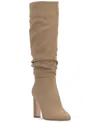 Jessica Simpson Loury Womens Stiletto Faux Suede Over-the-knee Boots In Mink Suede