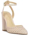 Jessica Simpson Women's Nariro Block-heel Woven Pumps