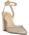 Jessica Simpson Women's Nariro Block-heel Woven Pumps